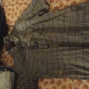 2 New Never Been Worn Men's Flannel Dress Up Shirts.